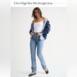 Abercrombie & Fitch Women's Straight Blue Jeans